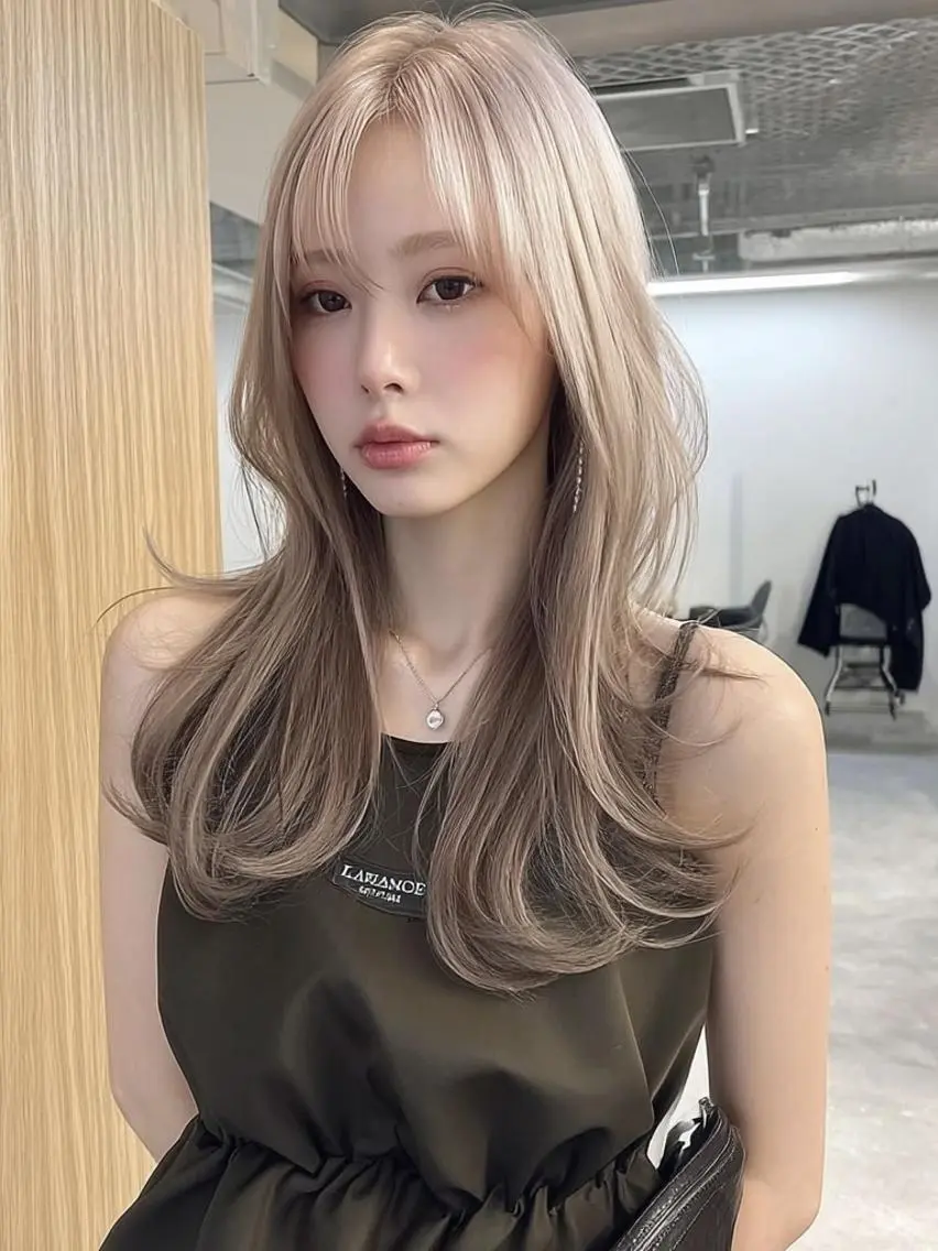 ロング 髪質改善 縮毛矯正 トリートメント 酸熱トリートメント カット ヘアカラー 髪質改善/艶カラー /透明感/石田桃子のヘアスタイル