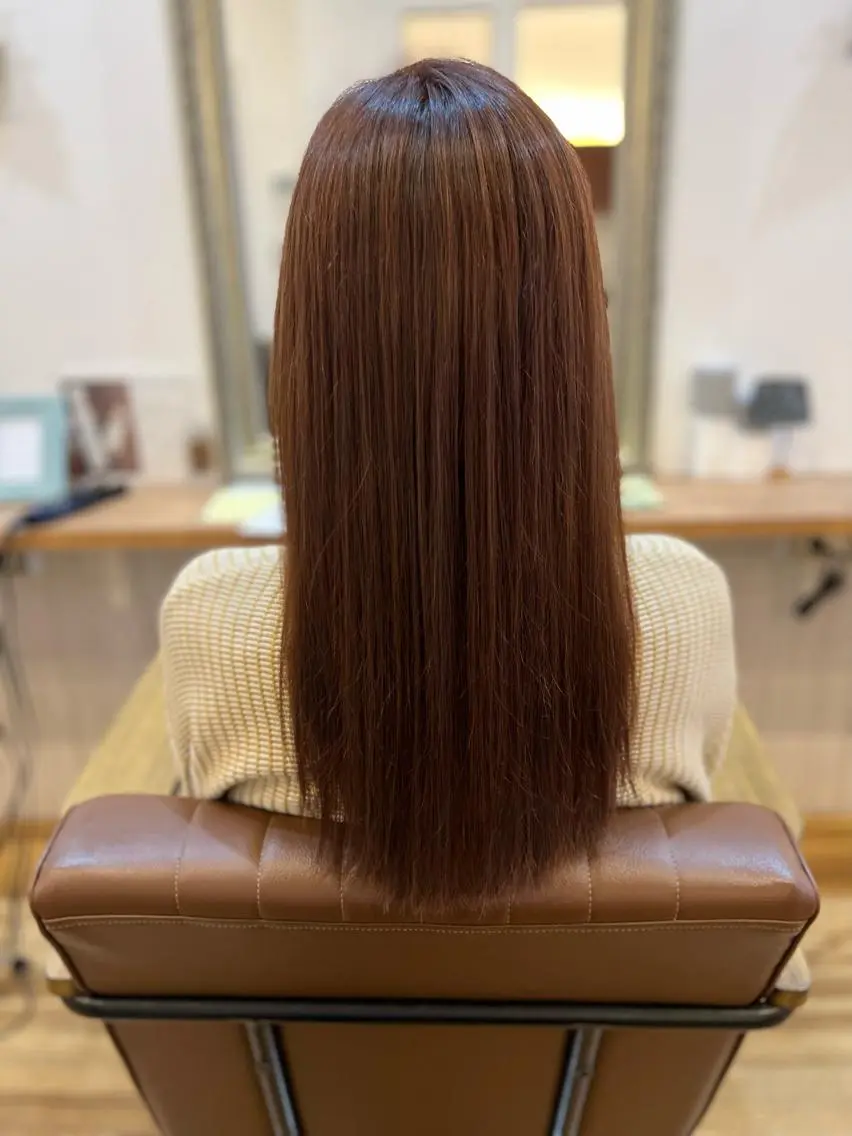 ロング ピンクブラウン 🐰ハイトーンカラー 畠山 渡🐰のヘアスタイル
