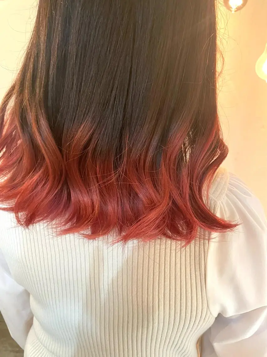 ロング カラー ヘアカラー 京都美容師 塩のヘアスタイル