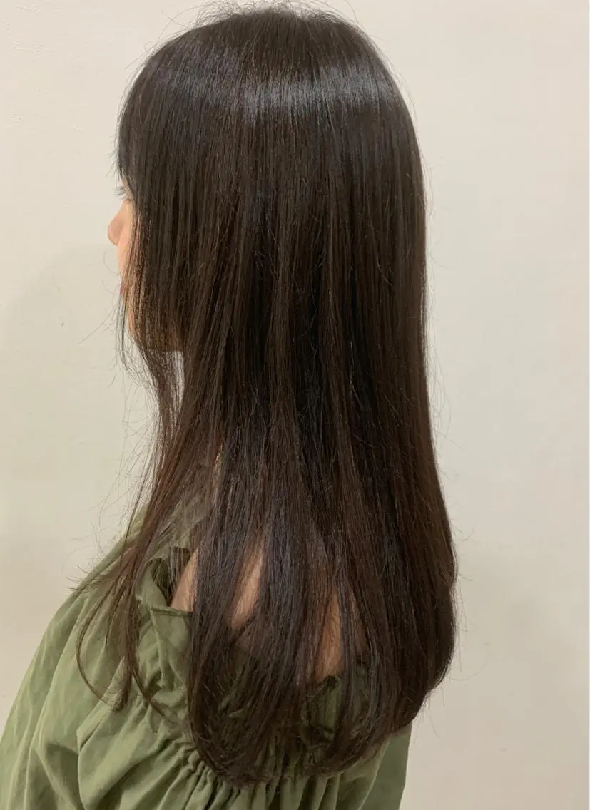 ロング カラー 脱白髪染め美容師 竹内涼乃のヘアスタイル