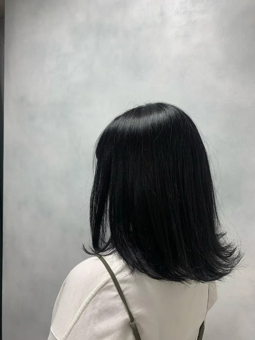 セミロング セミロングパーマ ヘアカラー トリートメント 🌶F-CODE RINA🌶のヘアスタイル