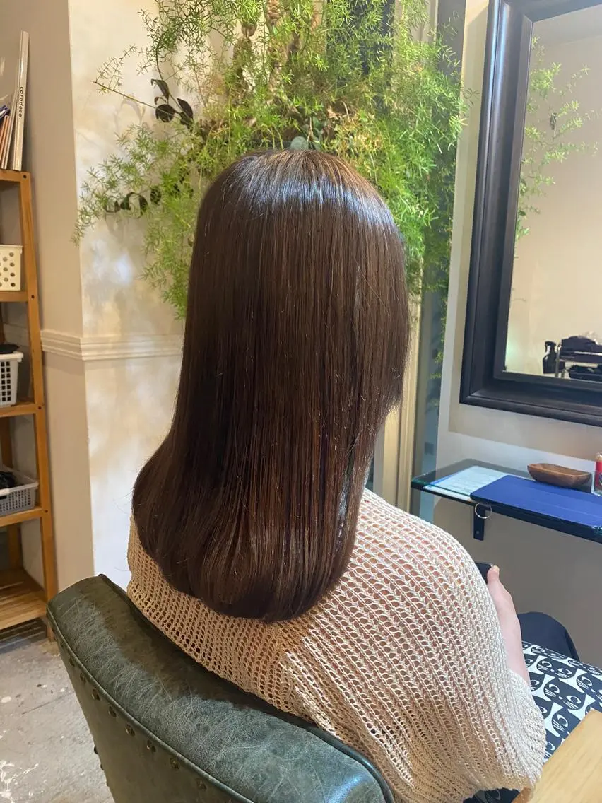 セミロング 🎀クロスパーマ/ ボブ🎀MOMONAのヘアスタイル
