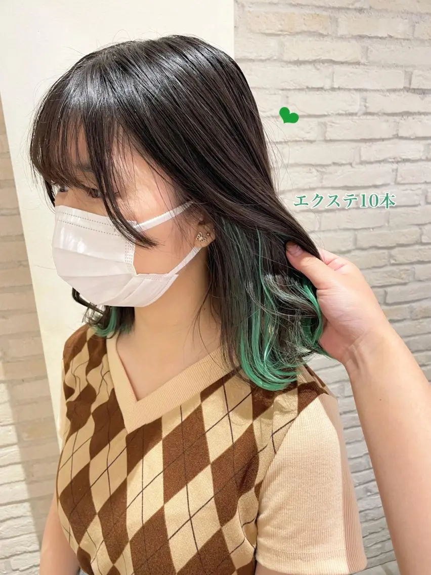 ミディアム エクステ エクステ シールエクステ横浜 🐏☁️miminaのヘアスタイル