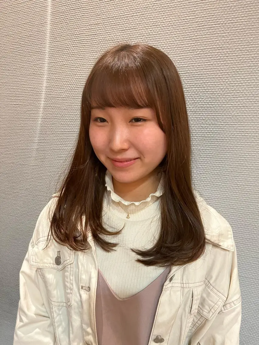 ロング かわい りほのヘアスタイル