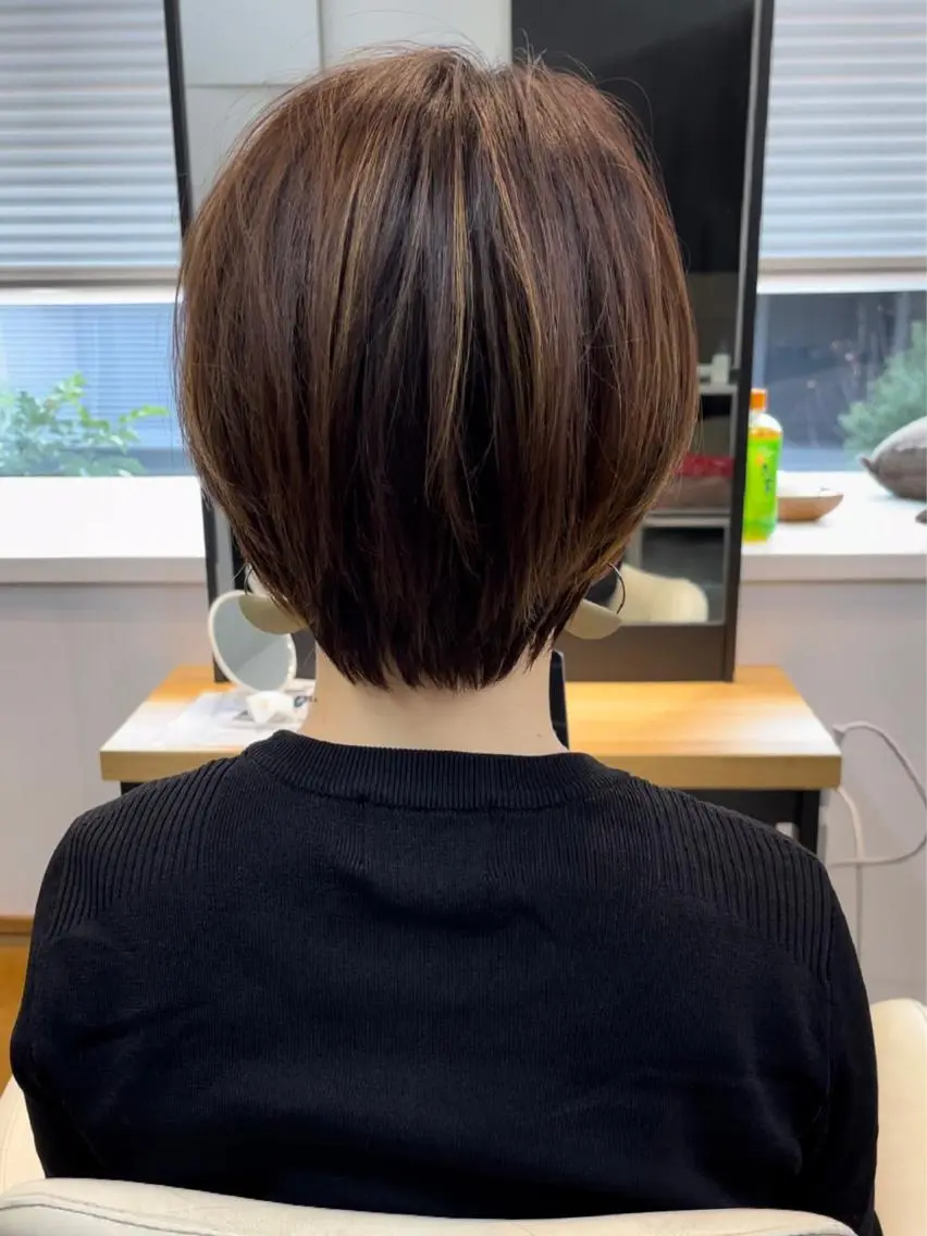 ショート 韓国風レイヤー ショート/犬塚 優介のヘアスタイル