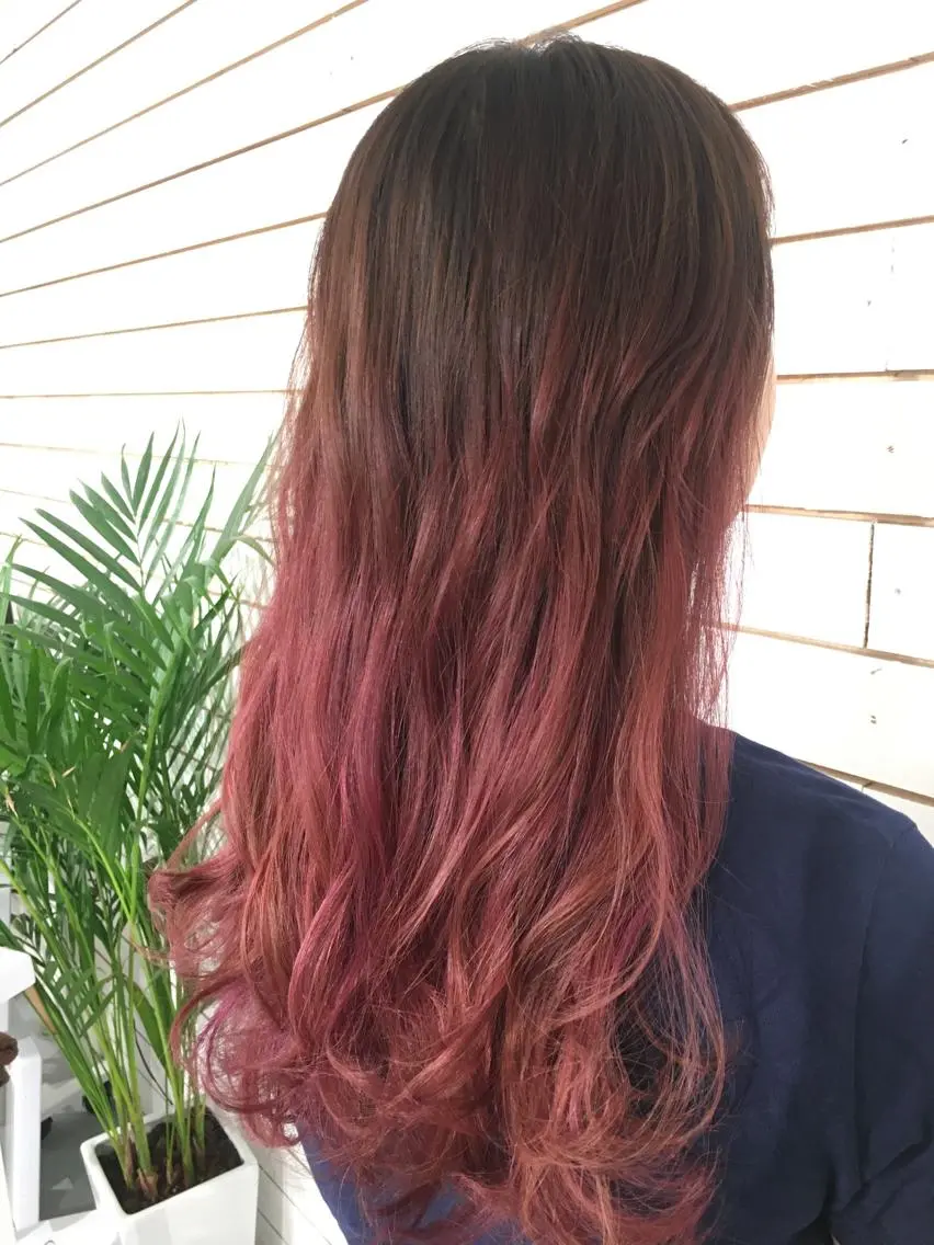ロング ヘアカラー 🧡艶髪/エクステ 🫧🧡YUKI❄️のヘアスタイル