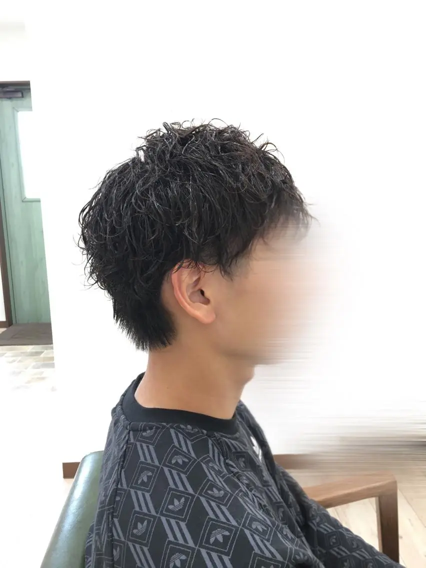 ショート メンズ カット パーマ トリートメント 長塚 翔也のヘアスタイル