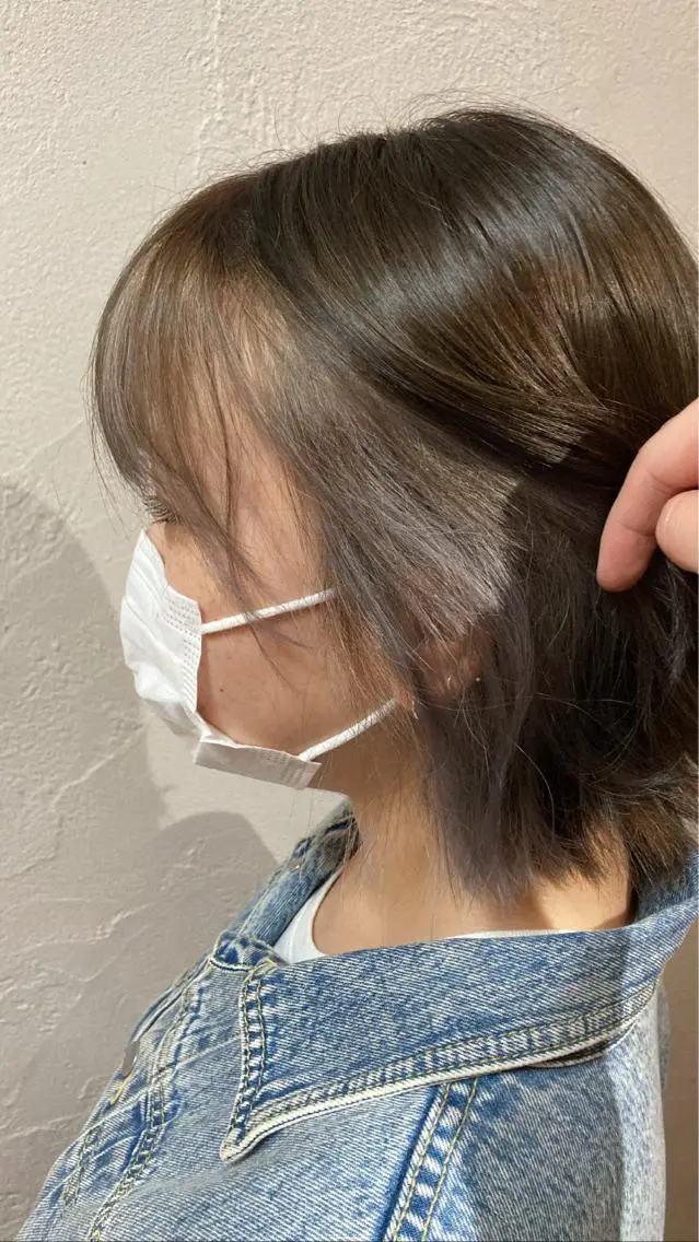 カラー ミストバング  フェイスフレーミング 長谷川 朋樹のヘアスタイル