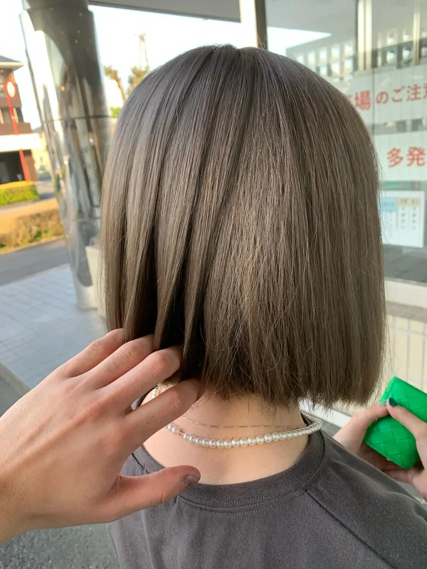 ショート カラー ヘアカラー トリートメント 尾曲 晃直のヘアスタイル
