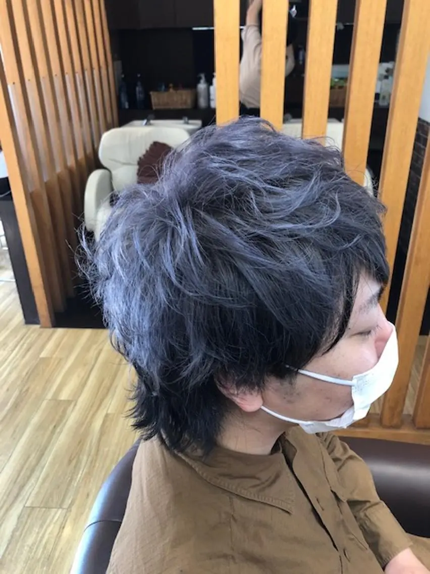 ショート カラー ヘアアレンジ メンズ メンズインナーカラー グレージュ インナーカラー 🟦西荻窪メンズ特化 美容師🟦Yu-Jiのヘアスタイル