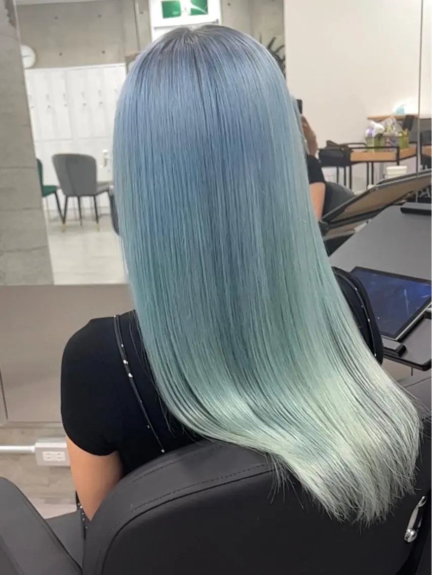 ロング カラー バレイヤージュ ブリーチ ケアブリーチ ダブルカラー ハイライトカラー welring hair salonのヘアスタイル