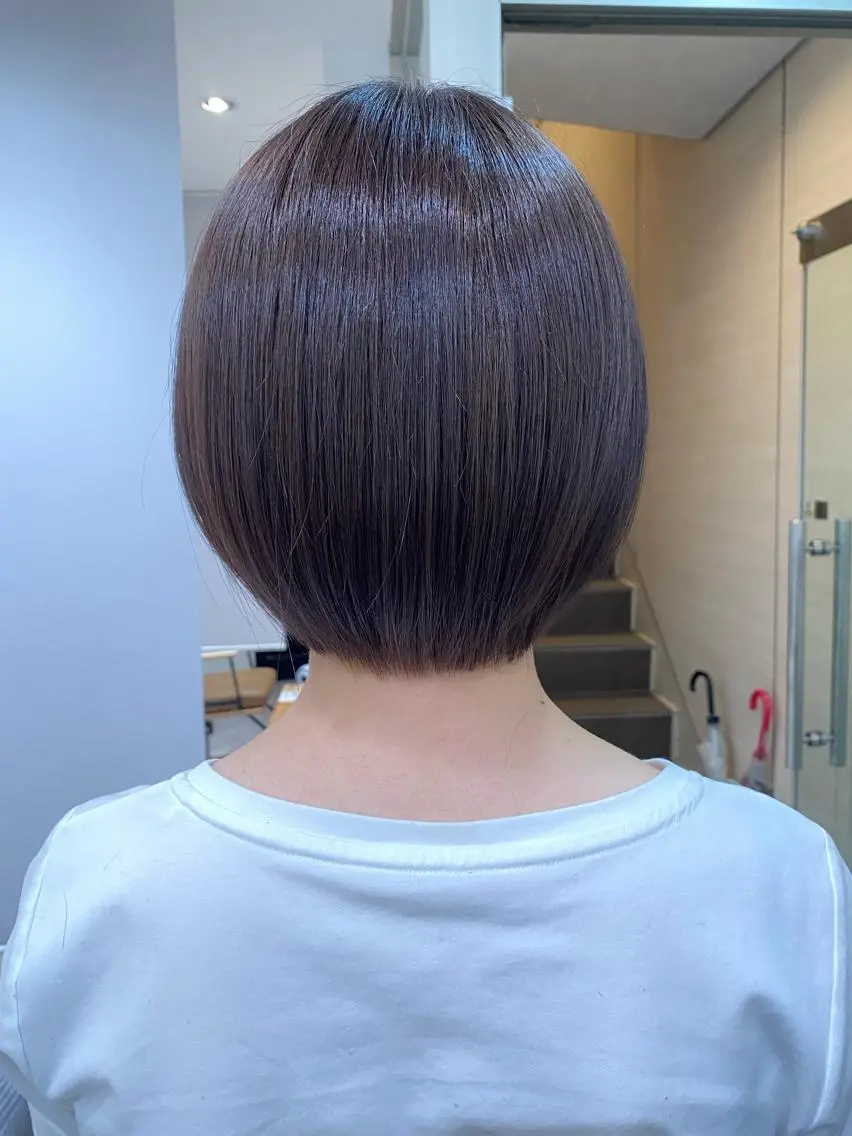 ショート 伸ばしかけ 顔まわりカラー特化 赤津百合絵のヘアスタイル