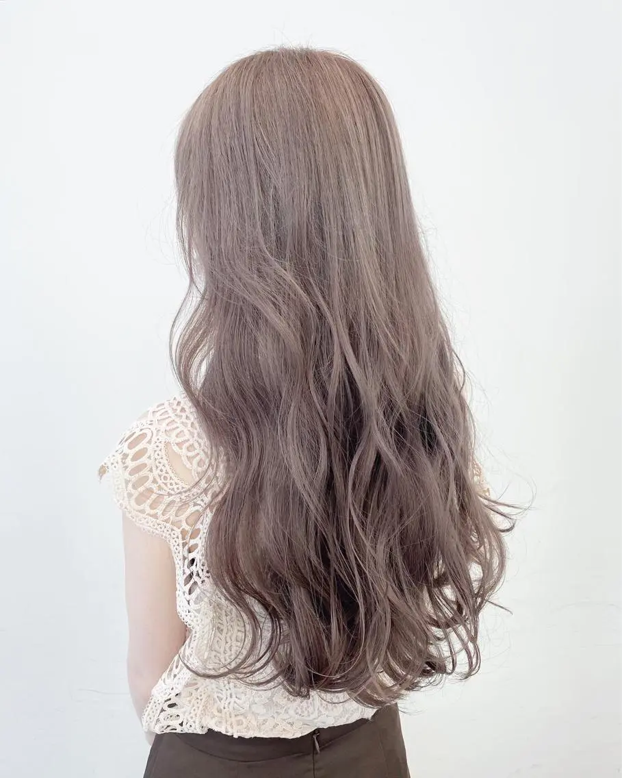 ロング カラー パーマ ヘアアレンジ 【公式】amble luxe池袋東口🩷のヘアスタイル