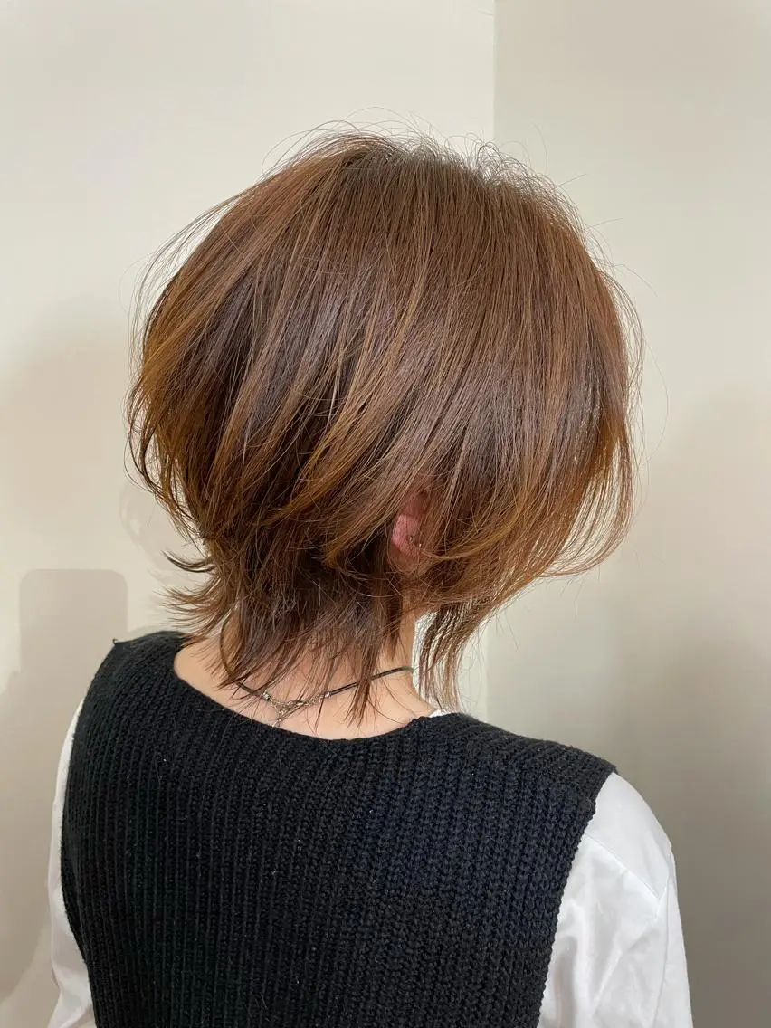 ミディアム ウルフカット 中里 千尋 /撮影モデル募集のヘアスタイル