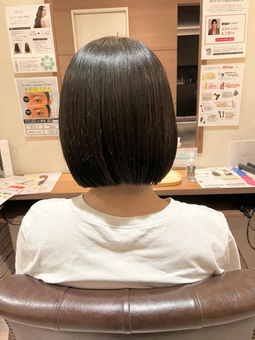 ミディアム ボブ 髪質改善 ✨ミニモ指名奈良1位 ✨濱崎のヘアスタイル