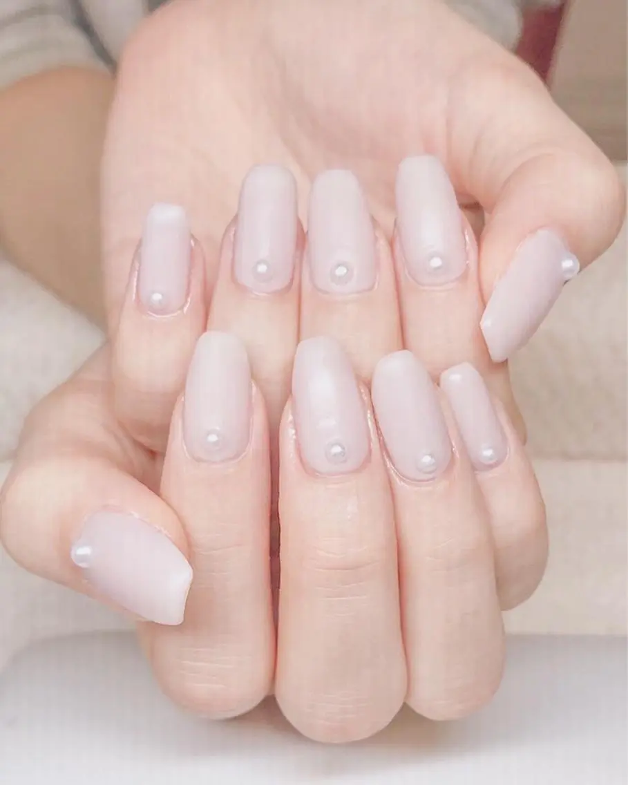 ネイル ジェルネイル マットネイル オフィスネイル ワンカラーネイル シンプルネイル Nyanco Nailのネイルデザイン