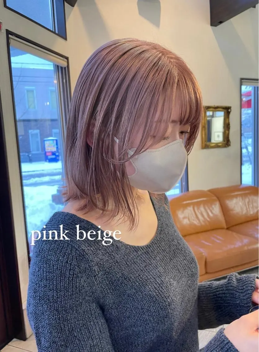 ミディアム カラー カット ヘアカラー コレットヘアー 田中アヤノのヘアスタイル