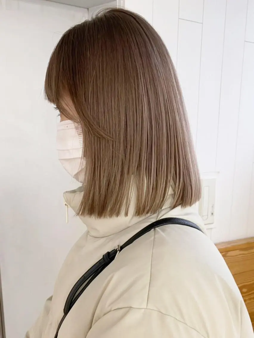 ミディアム カラー パーマ ヘアアレンジ ベージュカラー ブラウンカラー ブラウンベージュ カット ヘアカラー トリートメント ITbyALBUM 浦和店のヘアスタイル