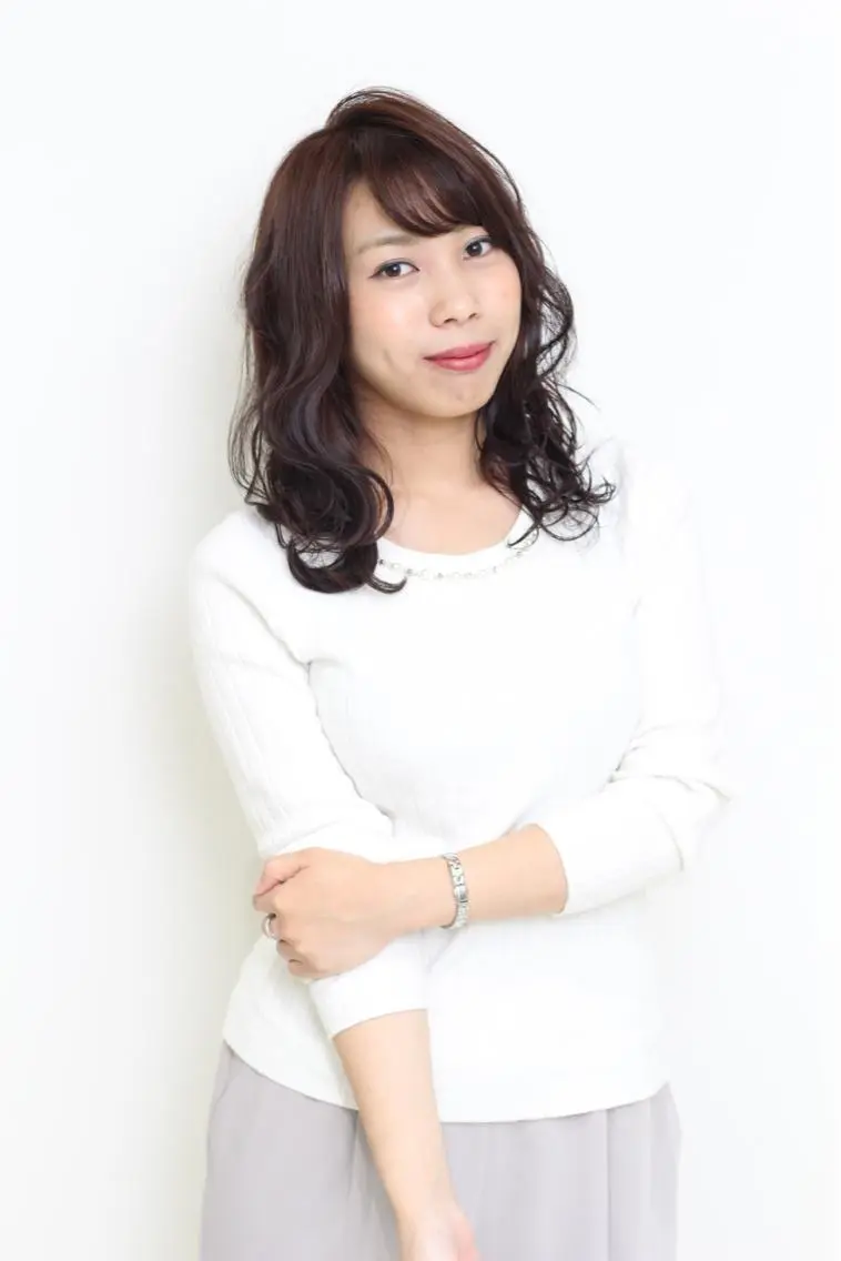 セミロング パーマ カット パーマ 中林 由佳のヘアスタイル