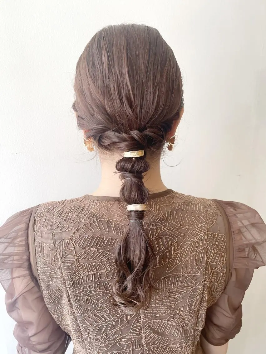 ロング ヘアセット ✨透明感ケアカラー✨ 長野ゆきなのヘアスタイル