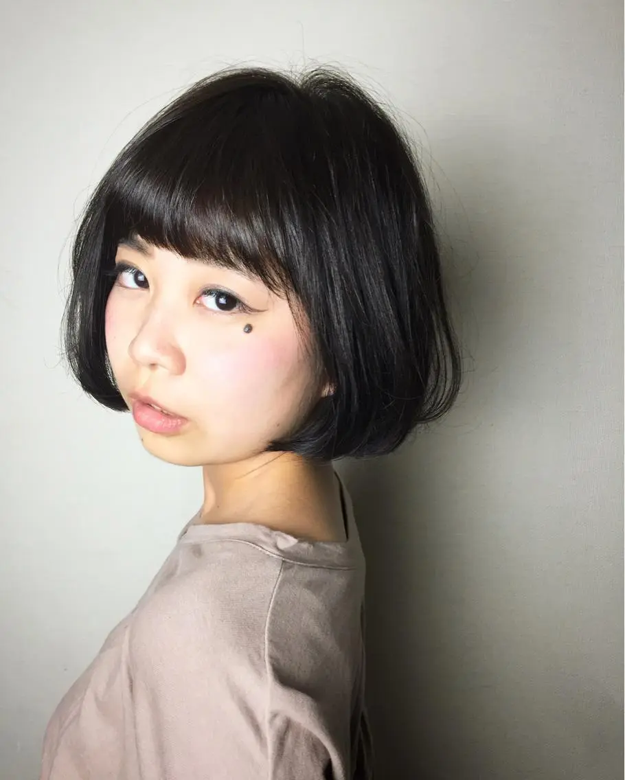 ショート ミディアム カラー ボブ 武田 久司のヘアスタイル
