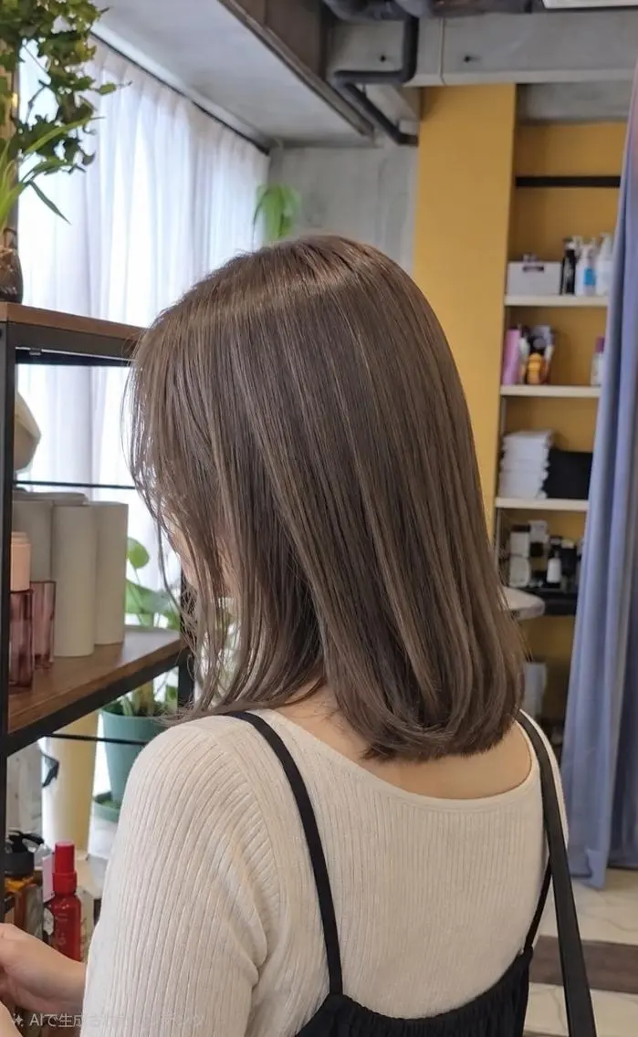 ミディアム 髪質改善 トリートメント カット トリートメント La Ruelle✨ 谷野早苗【髪質改善】のヘアスタイル