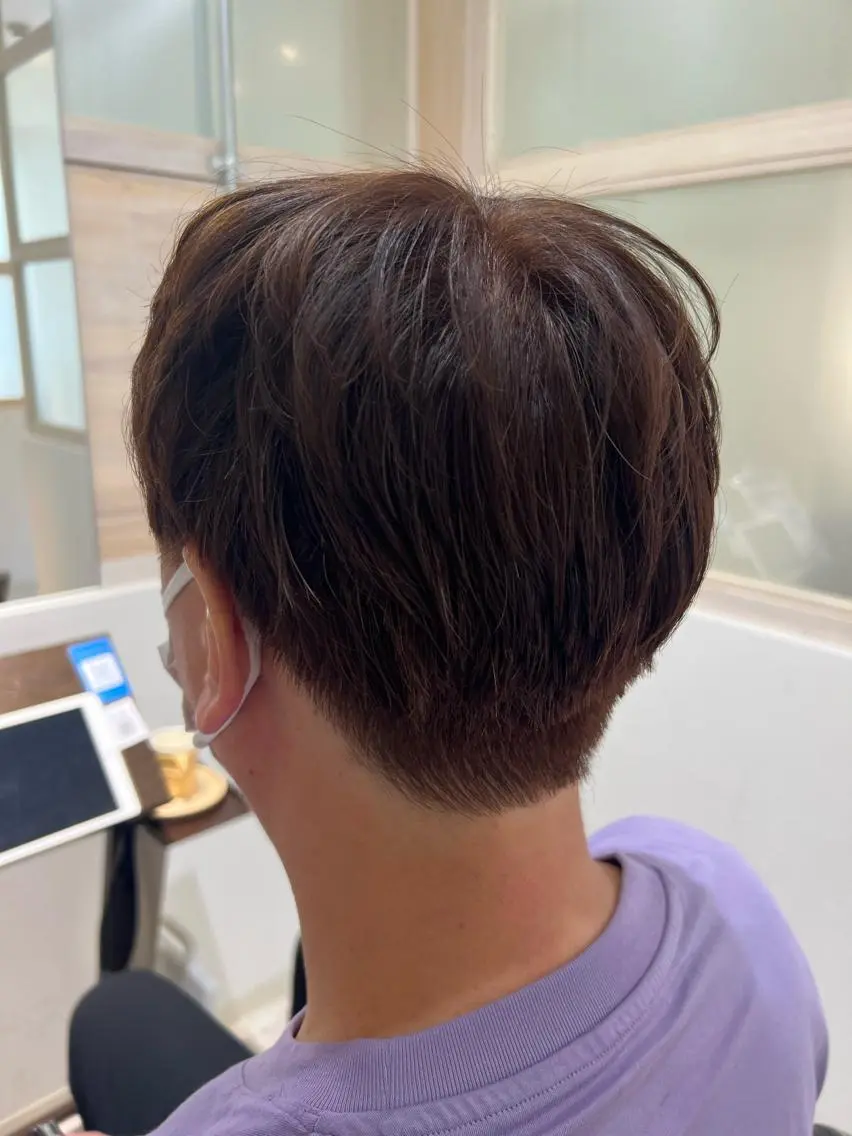 ショート カット ヘアカラー トリートメント ヘッドスパ 🥣🫧艶カラー 🦋アカマ ミユ🦋のヘアスタイル