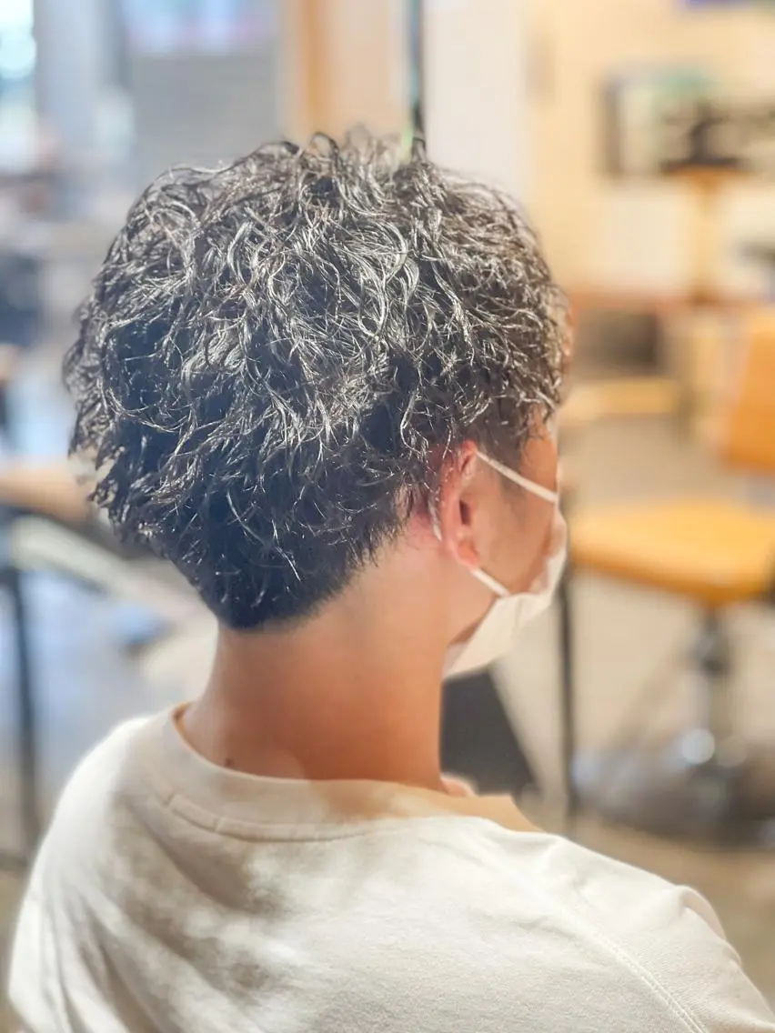 ショート パーマ メンズ メンズパーマ ツイストスパイラルパーマ スパイラルパーマ 髪質改善/ 杉山正克のヘアスタイル