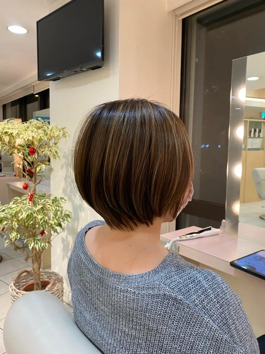 ショート ショートボブ ボブ ショートヘア 🌟ROUGE 🧸おびつななみのヘアスタイル