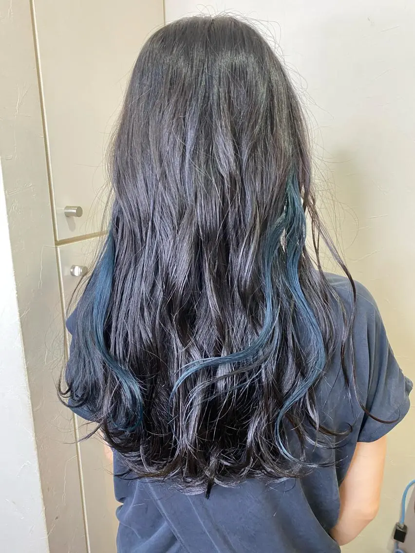 カラー ブルーカラー インナーカラー 梅田中崎町髪質改善 /オキヒロト/エコルのヘアスタイル