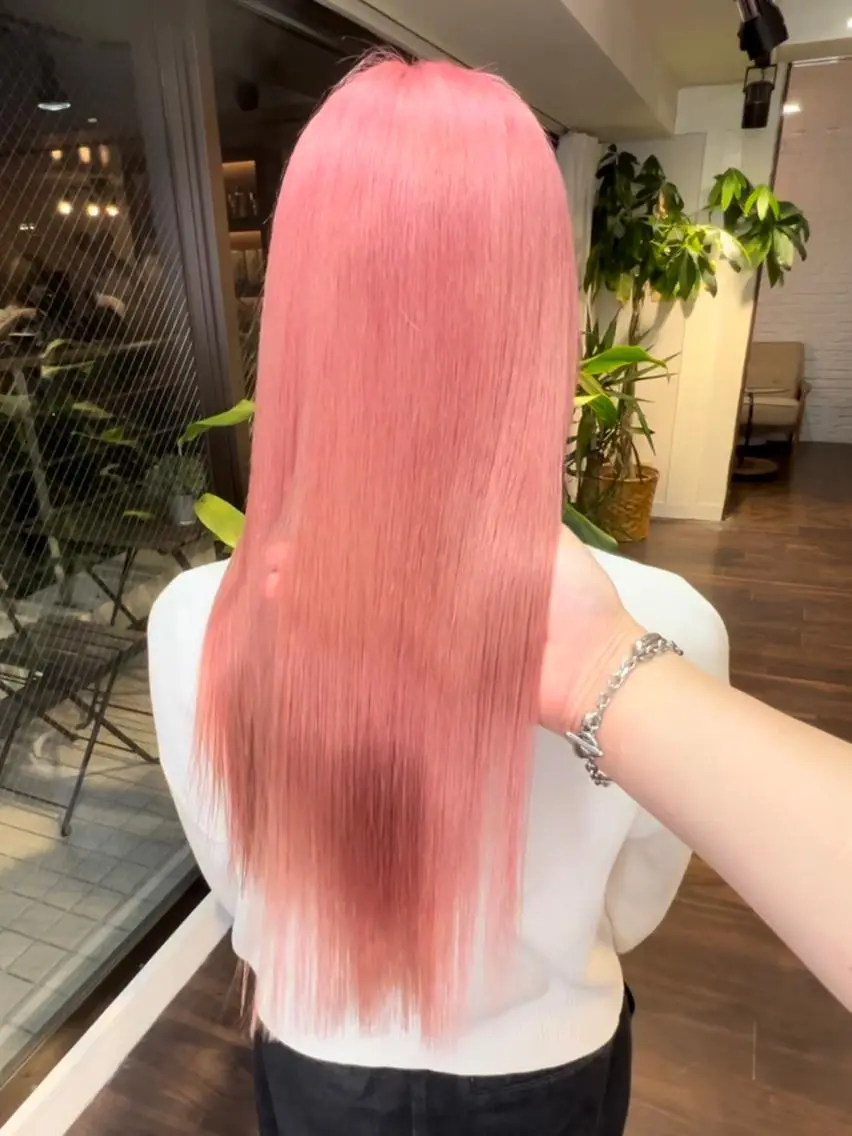 セミロング カラー ブリーチ ダブルカラー ハイトーンカラー イルミナカラー インナーカラー 🧡色落ちまで2度 楽しめる🧡ヨシキのヘアスタイル