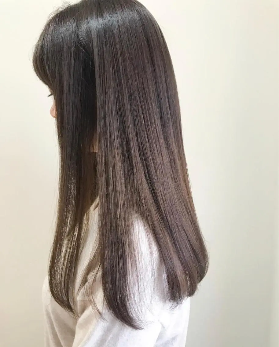 ロング カラー ヘアアレンジ ロング 福壽 優奈のヘアスタイル
