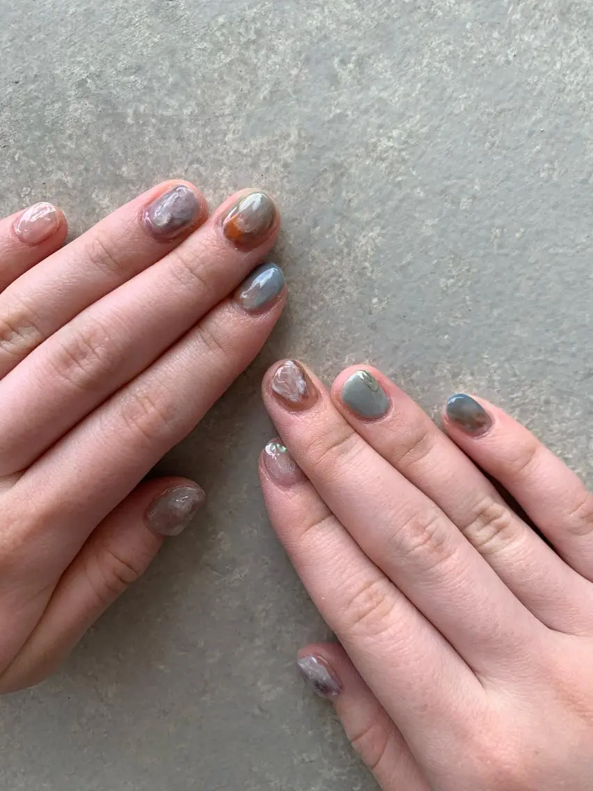 ネイル 【淡色color/ nail】maikoのネイルデザイン