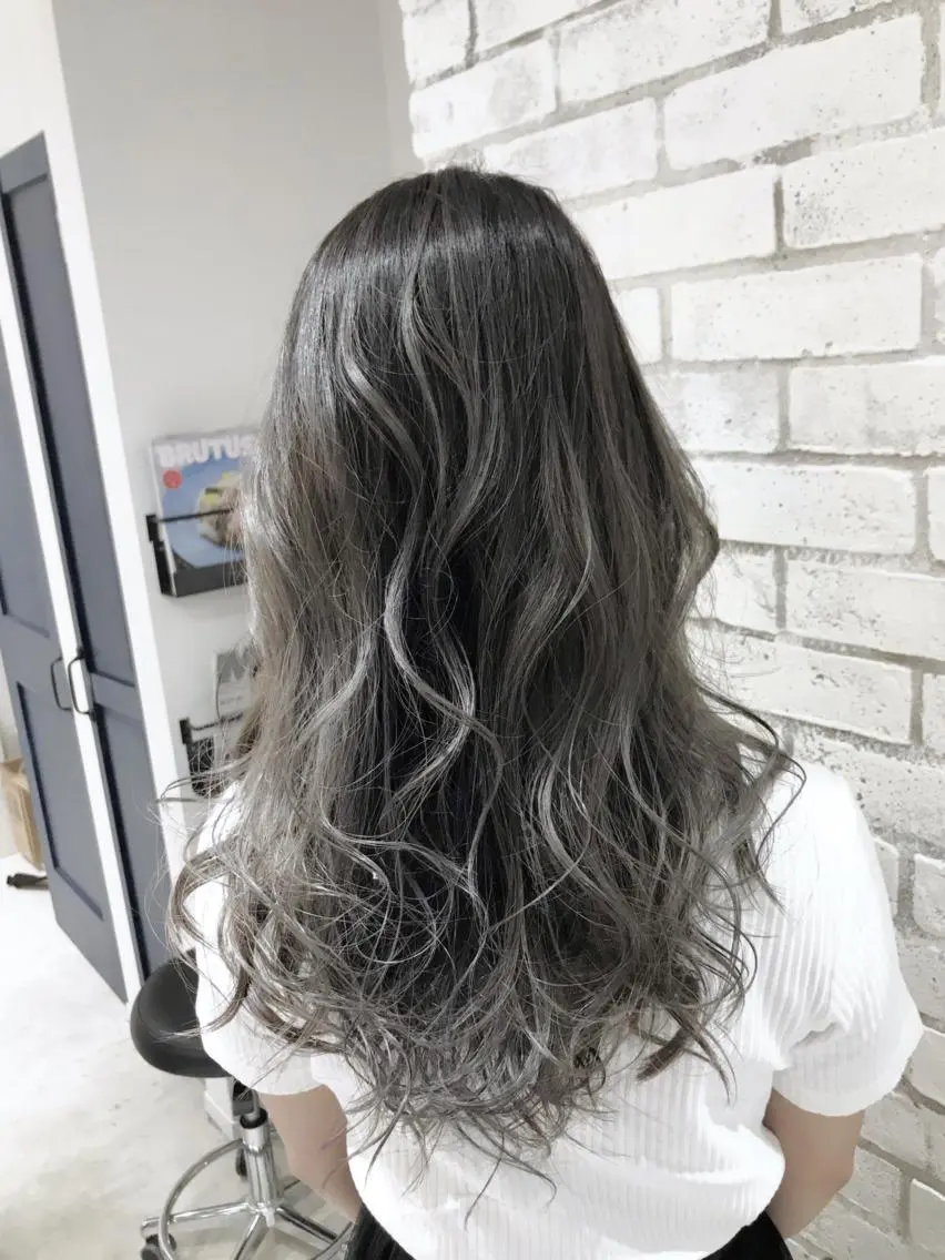 ロング カラー パーマ ヘアアレンジ メンズ キッズ ネイル ヘアカラー バレイヤージュ/ 髪質改善/渡邉悟🌱のヘアスタイル