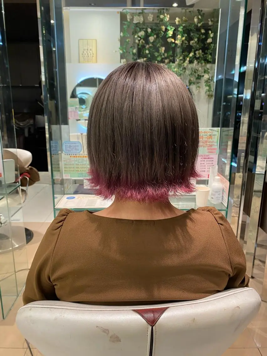 ショート カラー 髪質改善・縮毛矯正 白根凌二のヘアスタイル