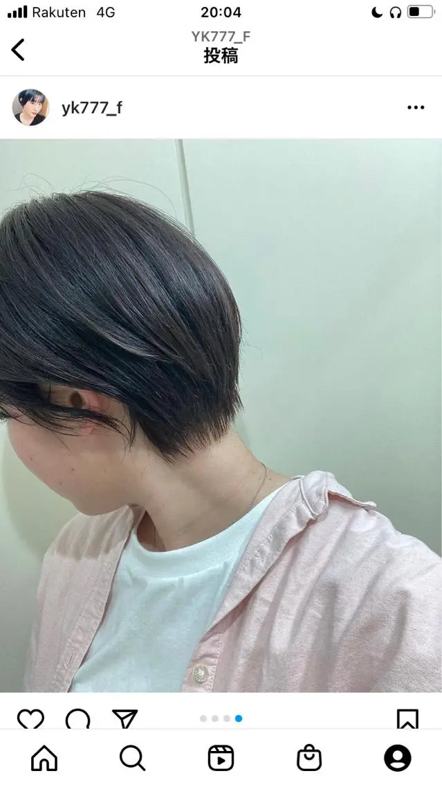 ショート ショートヘア 木曜日空きあり‼️ 艶々カラー🩷のヘアスタイル