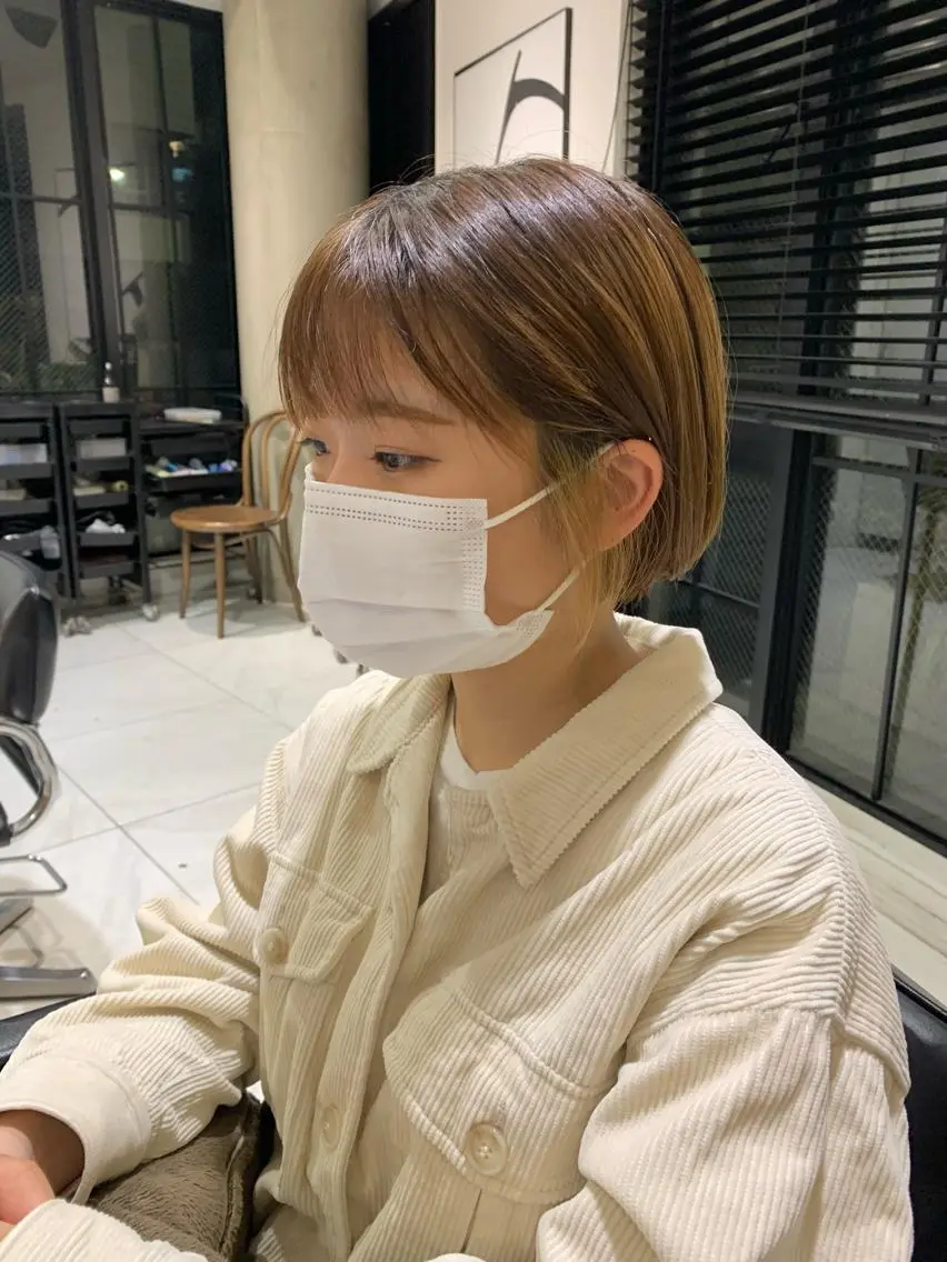 ショート ショートボブ ボブ ショートヘア チバ タクミのヘアスタイル