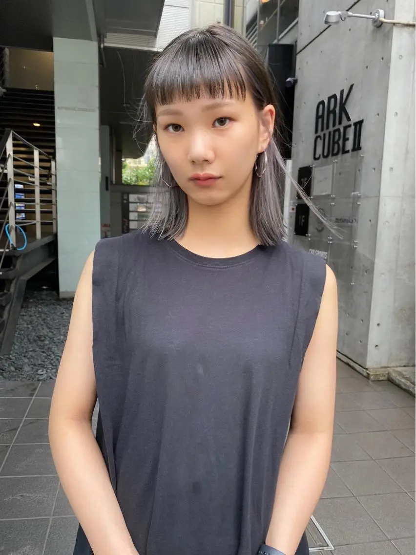 ミディアム カラー パーマ ヘアアレンジ メンズ キッズ ネイル マツエク・マツパ 🫧umu.🫧韓国 /レイヤーカットのヘアスタイル
