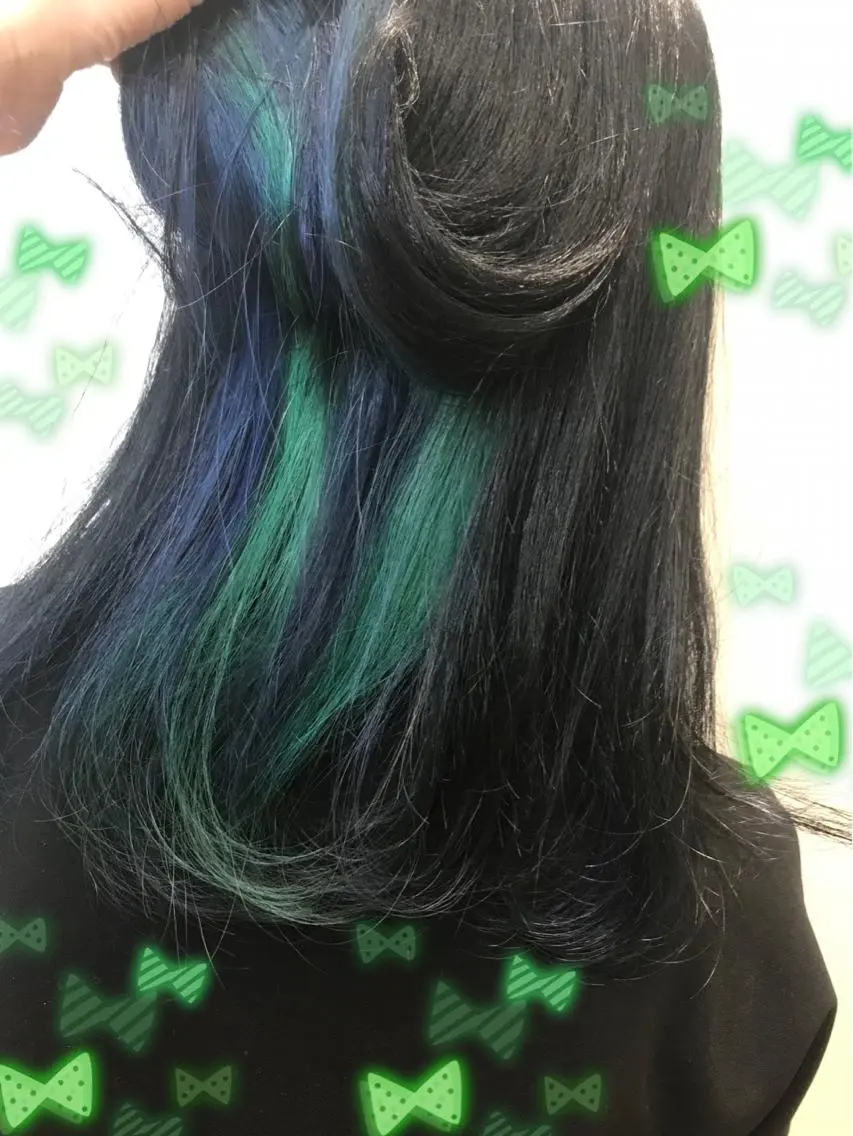 カラー ブルーカラー インナーカラー 新宿駅近♡個室 ♡関口三都季🌜のヘアスタイル