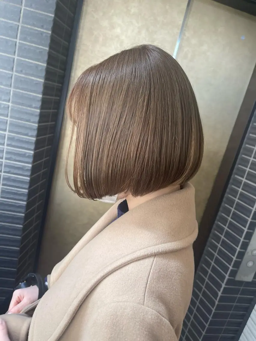 ショート カラー ベージュカラー ブリーチ 透明感カラー ブリーチなしカラー ダブルカラー /まつ毛パーマ🎀のヘアスタイル