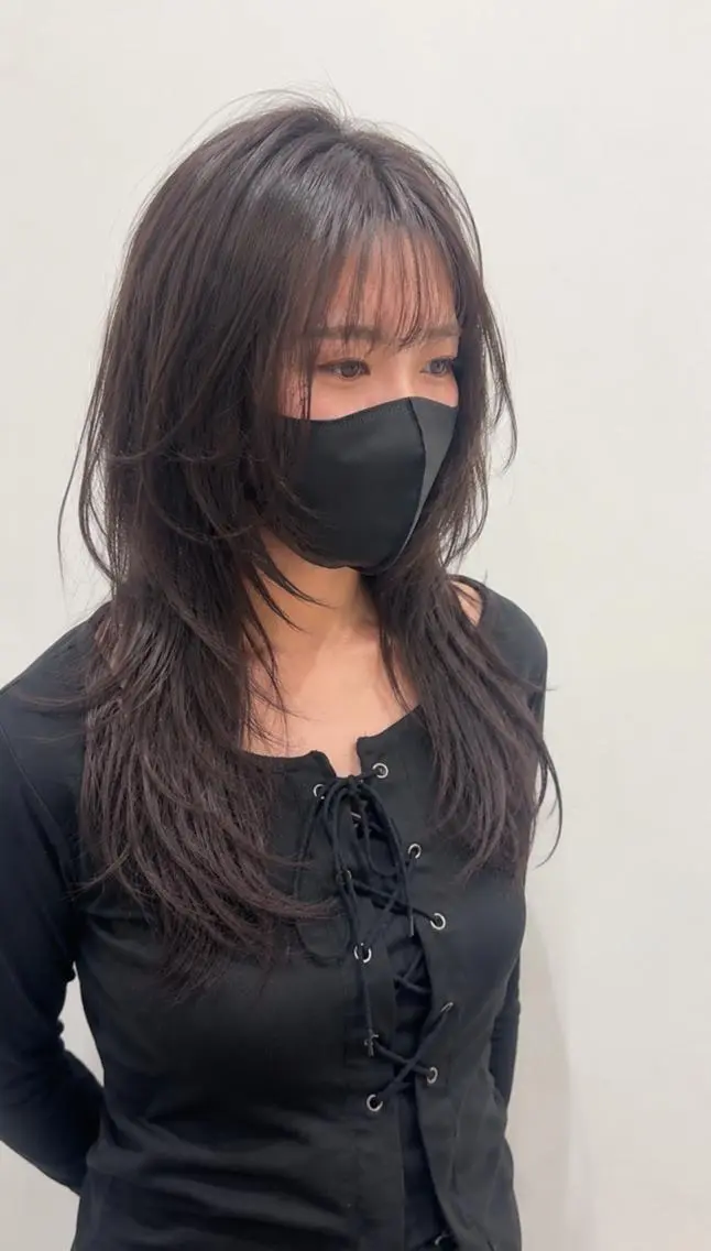 カラー ミディアム カット ヘアカラー トリートメント 美髪矯正💙ྀི/ 水光髪🫧/ミナルのヘアスタイル