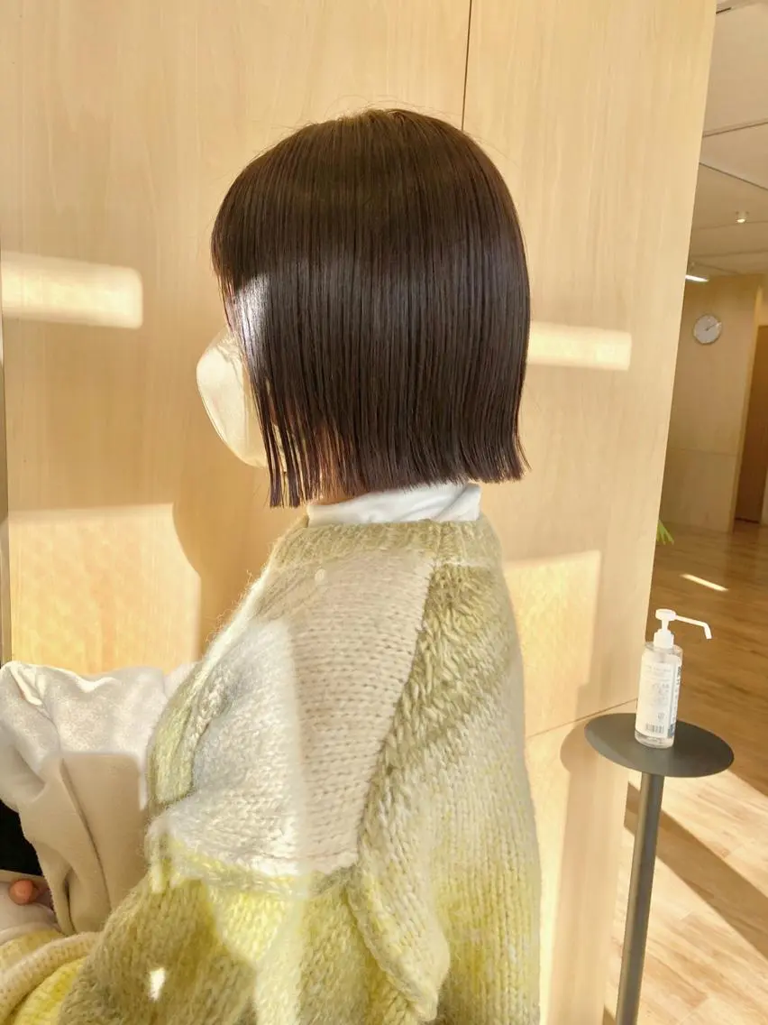ショート 切りっぱなしボブ ボブ 似合わせカット 外ハネヘア CRAFT hairdesignのヘアスタイル