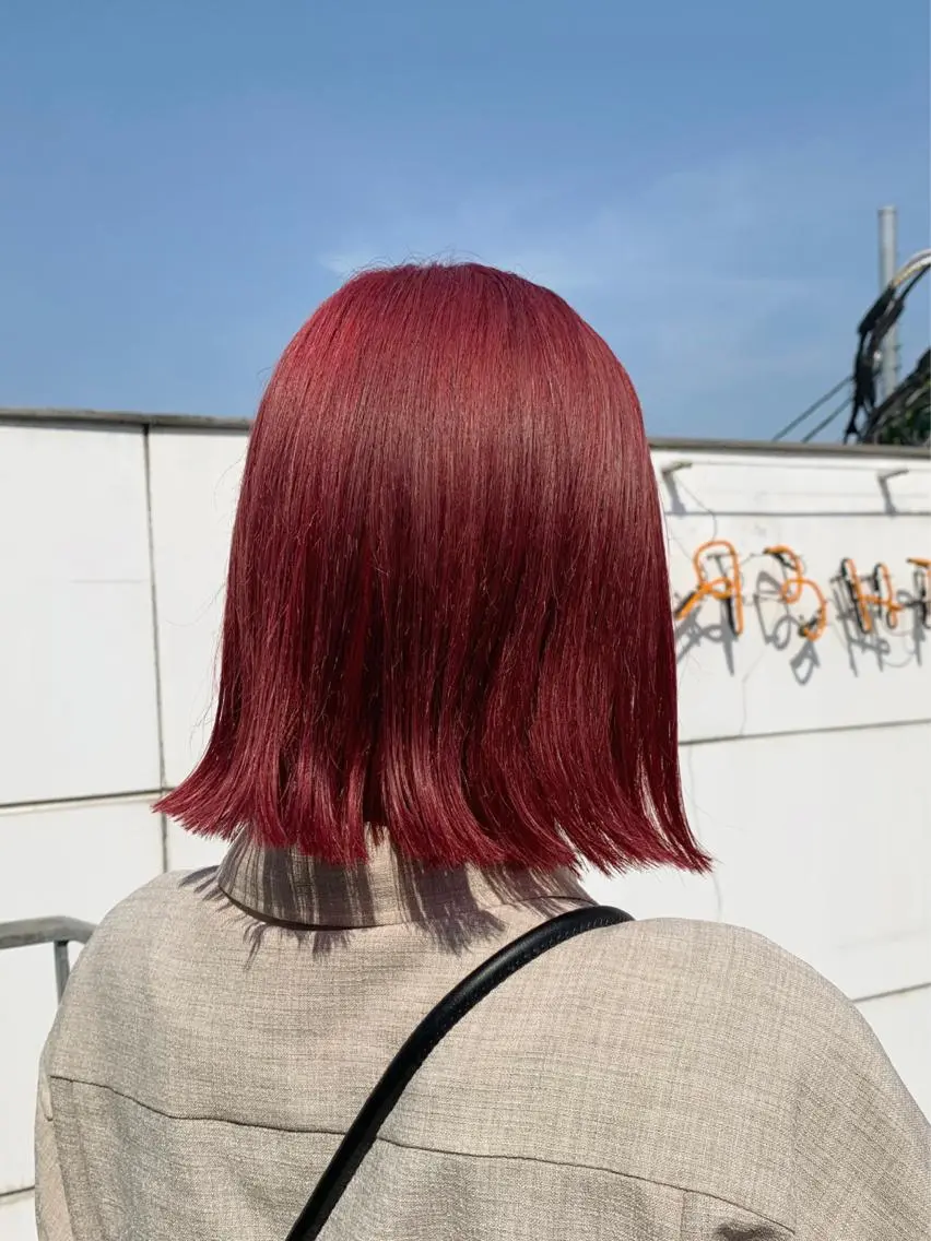 セミロング カラー ヘアカラー トリートメント カトウ ユウカのヘアスタイル