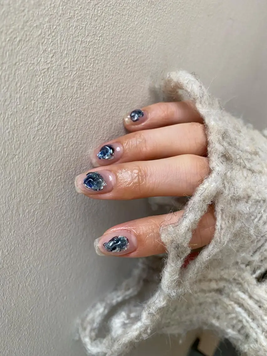ネイル ハンドネイル 草加ニュアンスネイル 🌚hersのネイルデザイン