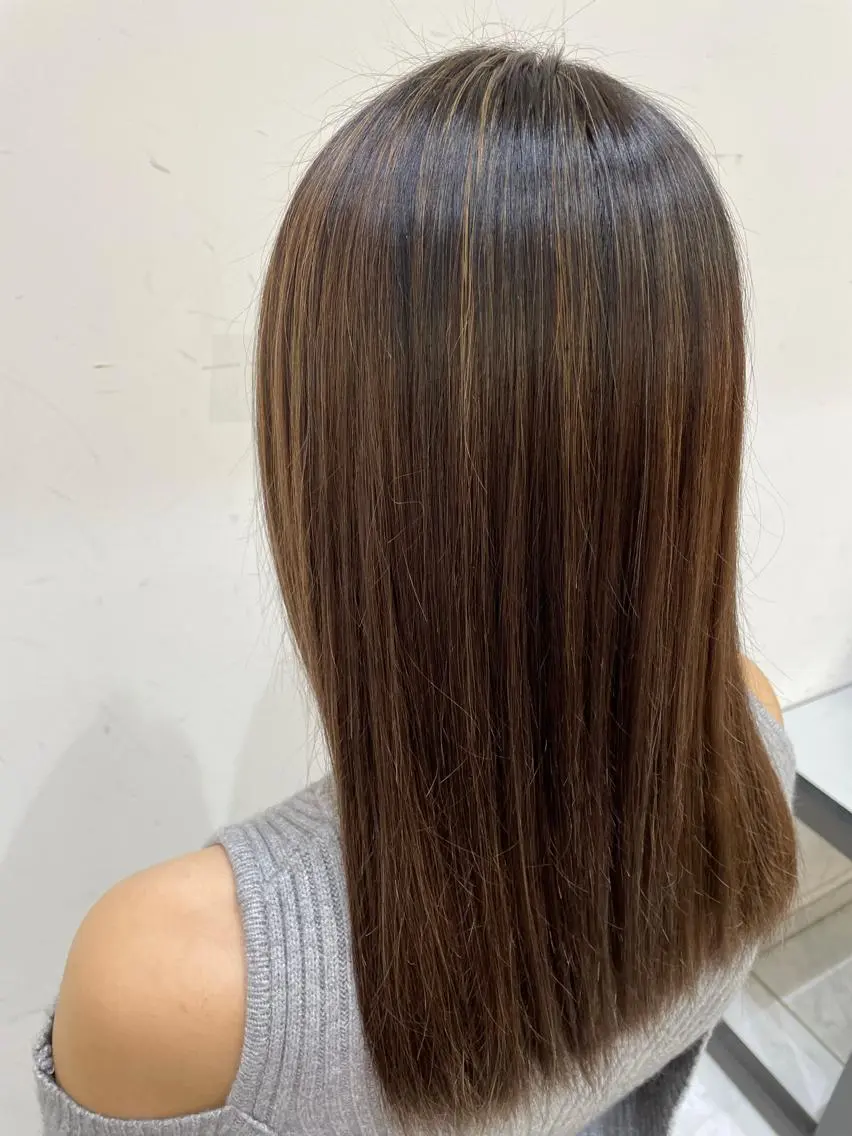 ロング カラー ヘアアレンジ 🤎ono/ 切りっぱなしボブ🤎のヘアスタイル