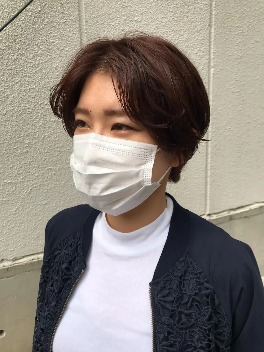 ショート カット ヘアカラー トリートメント ayane⭐️ボブ・ ショート・パーマのヘアスタイル
