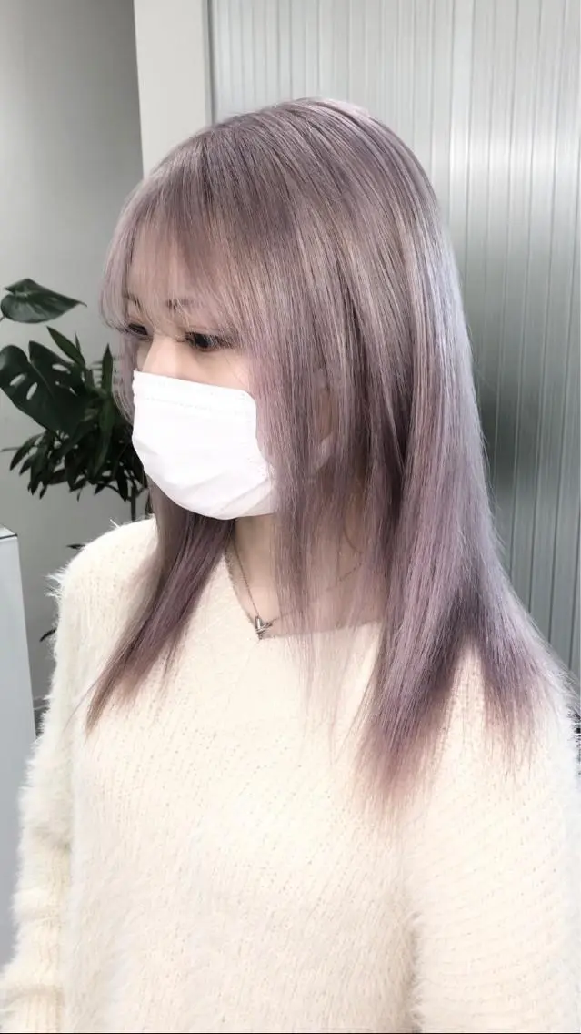 セミロング カラー ヘアカラー LOOP hairのヘアスタイル