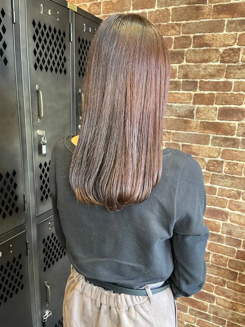 ミディアム カラー パーマ ヘアアレンジ メンズ キッズ ネイル マツエク・マツパ アイブロウ 久木原 ゆりのヘアスタイル