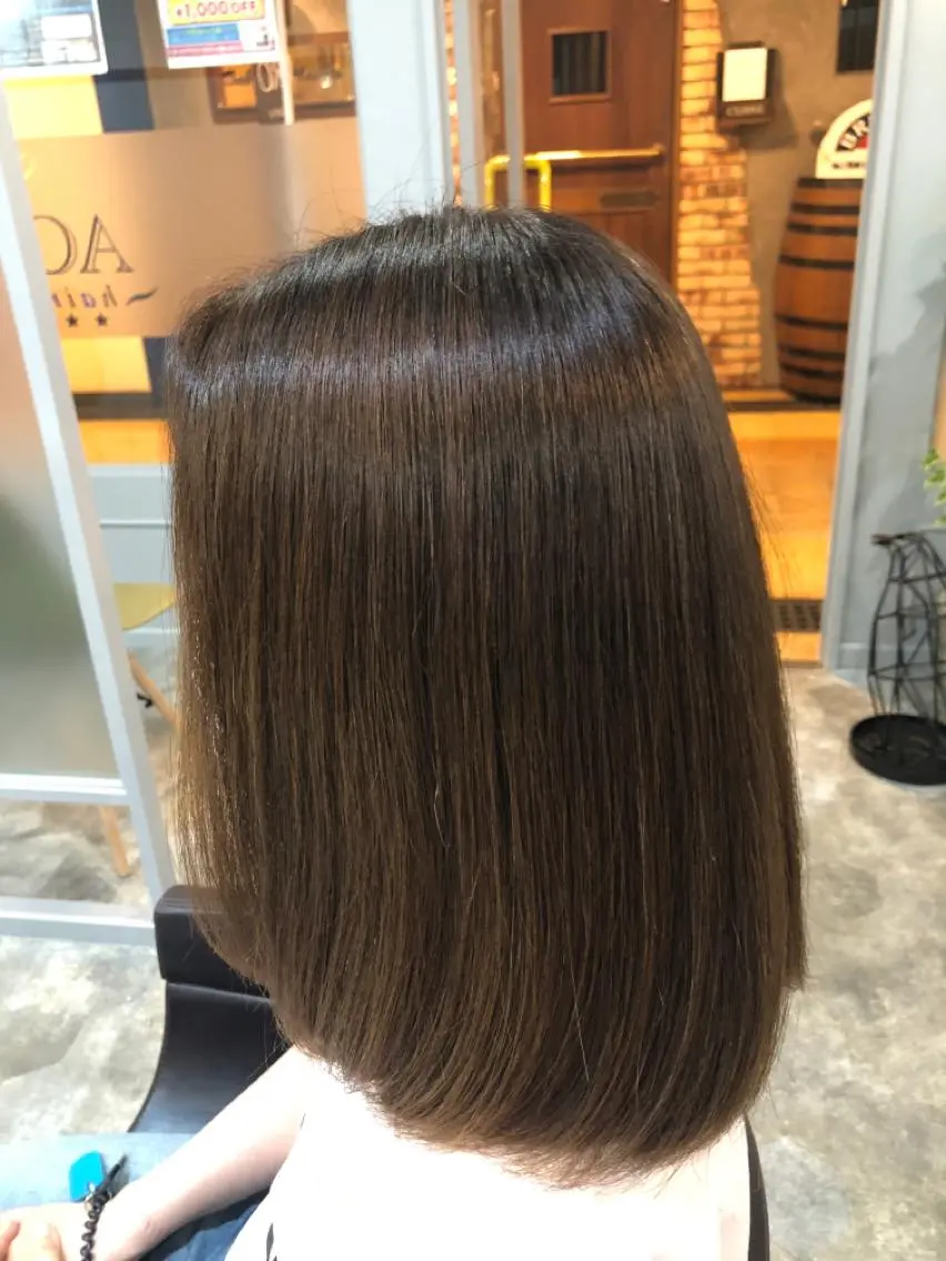 ミディアム カラー カット ヘアカラー トリートメント hair care ACRO店長 谷のヘアスタイル