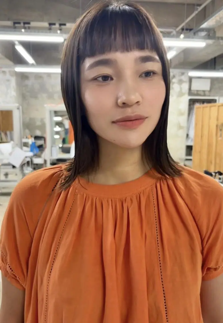 ミディアム ボブ 長めボブ カット ヘアカラー トリートメント トレンドボブ/ パーマ🌰くりーわのヘアスタイル